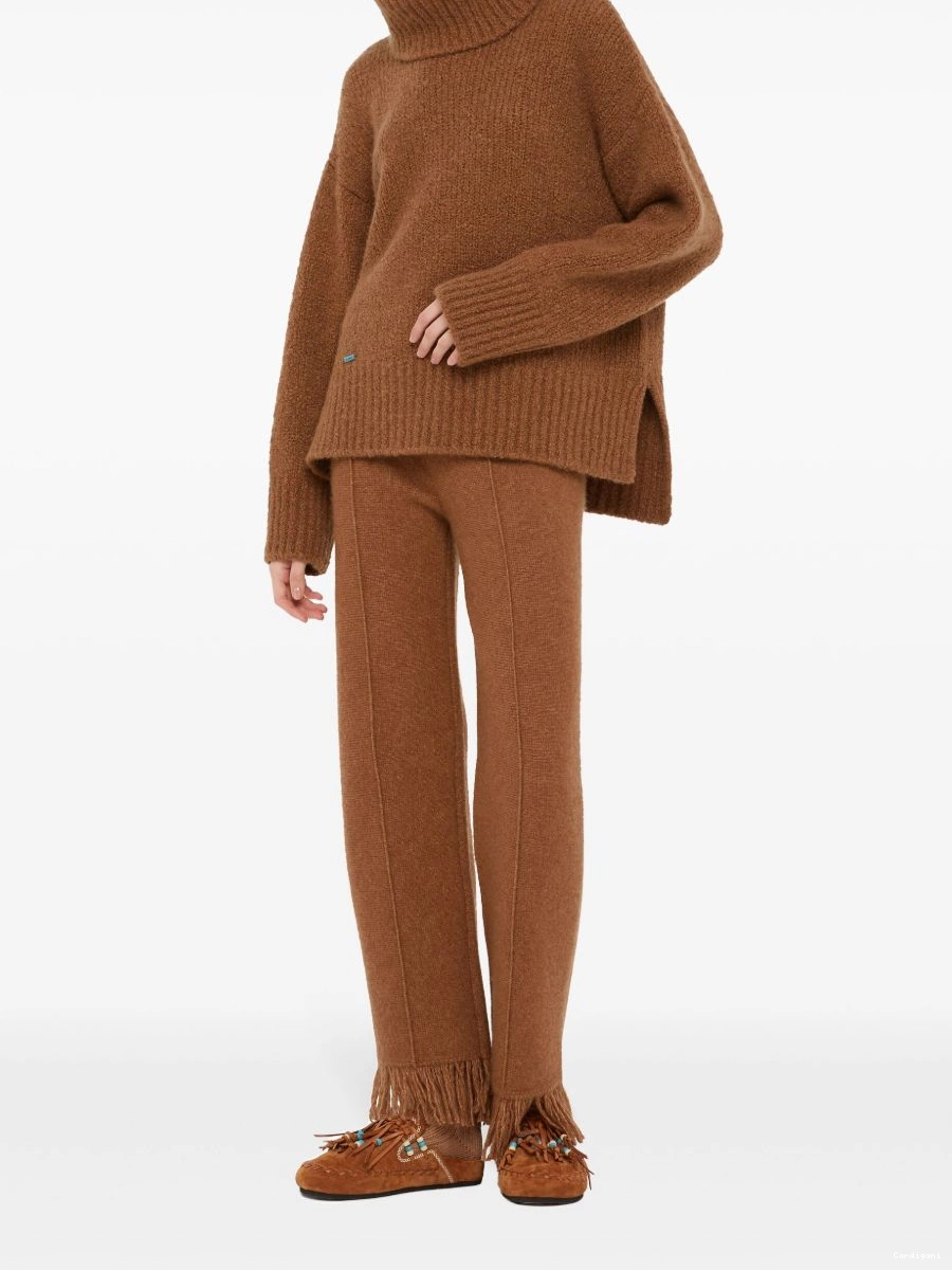 Cheap Women Alanui ribbed high-neck jumper 0706